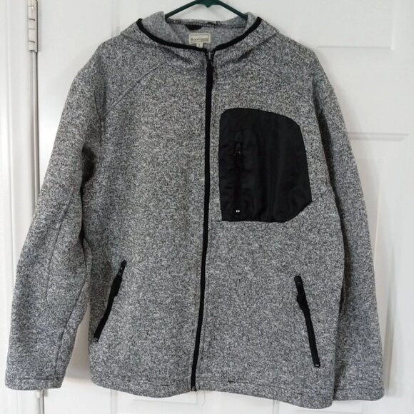 Black Canyon Outfitters Gray Fleece Hoodie Men's Size Large Full Zip - Picture 5 of 6